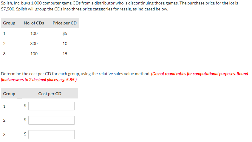  What us the cost per CD? 