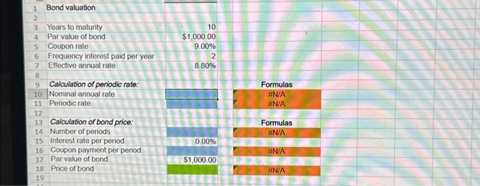 year, $1,000 par value bond. Its coupon rate is 9%, and interest