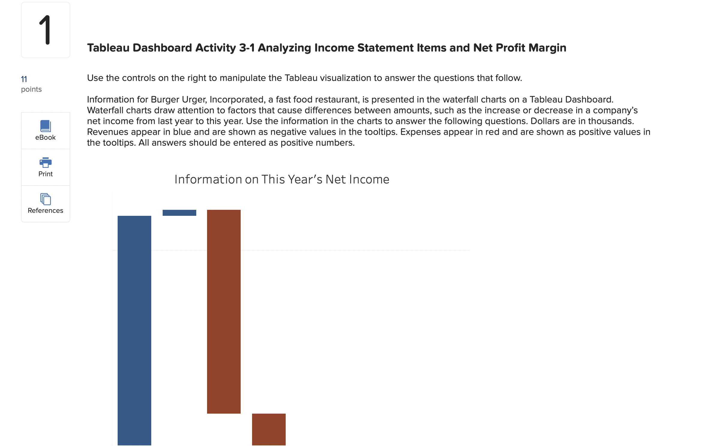  Tableau Dashboard Activity 3-1 Analyzing Income Statement Items and Net Profit