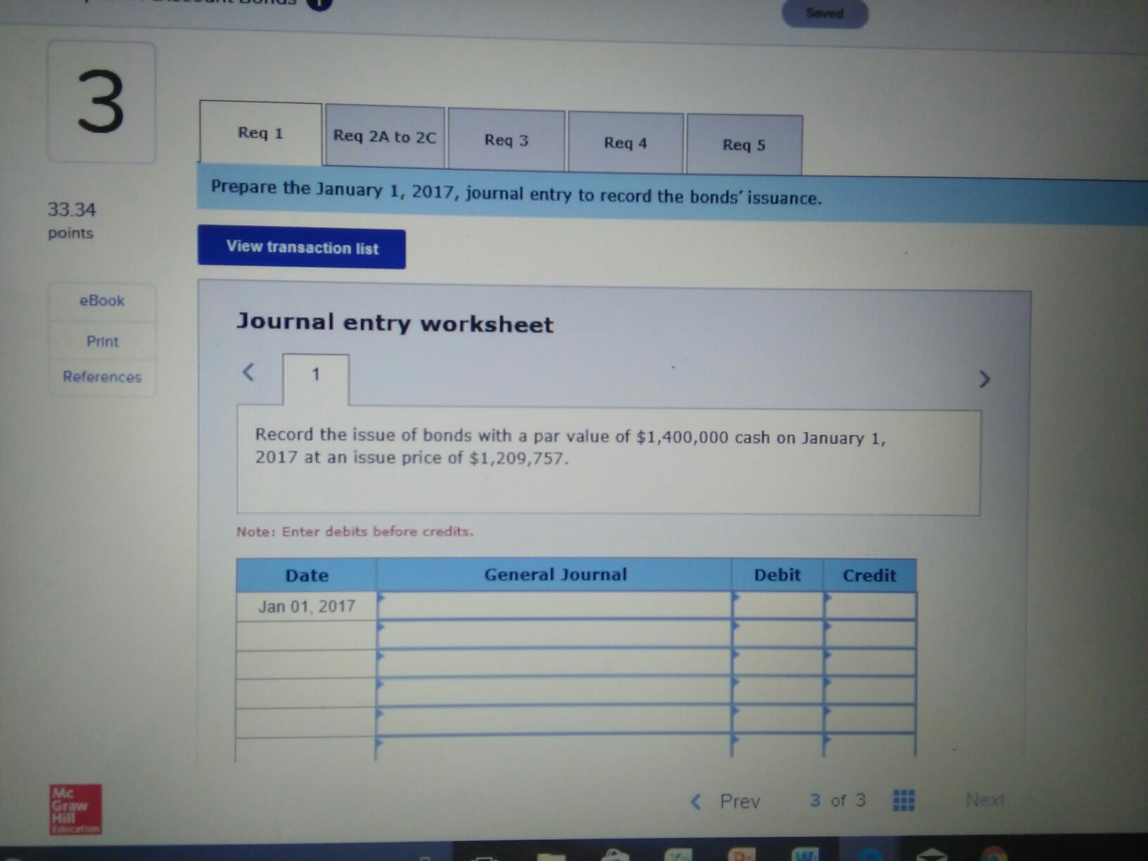Amortization of bond discount LO P1, P2 Hillside Issues $1,400,000 of 5%,