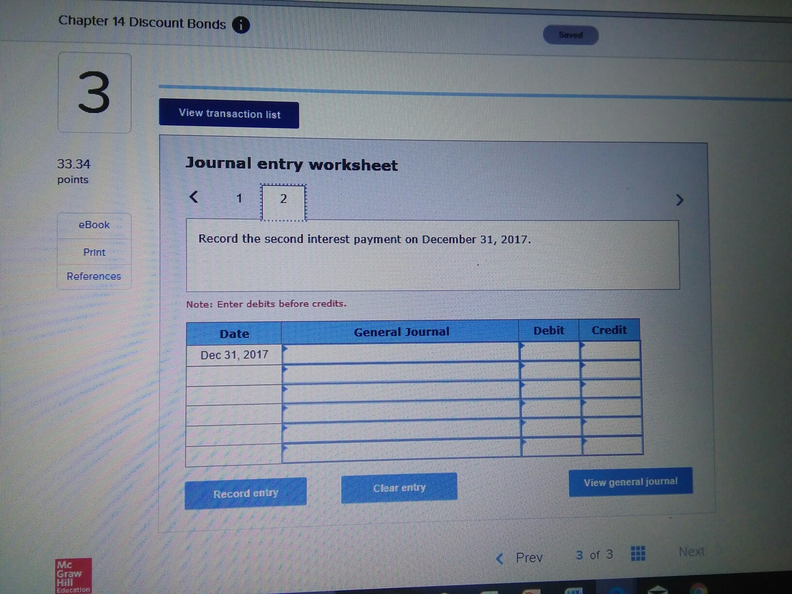 the table below to calculate the cash payment. 2(b) For each semlannual