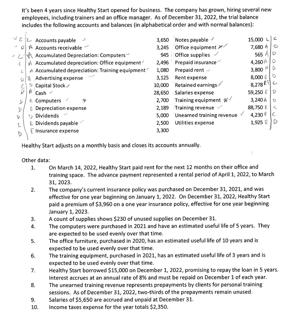 Mainly need help doing number two and three It's been 4 years