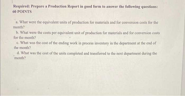 to me! 1) 60 points Whiston Corporation uses the weighted average method