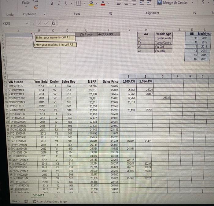 top of the worksheet as a guide to create appropriate nested functions