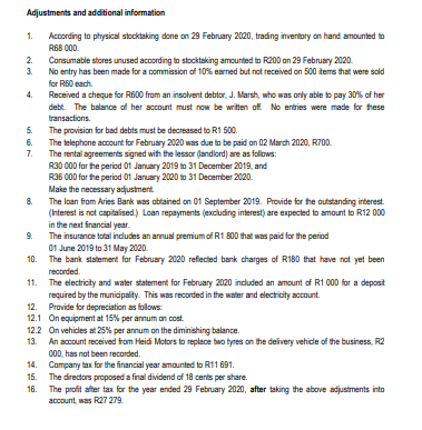 below were extracted from the accounting records of Dysan Limited on 29