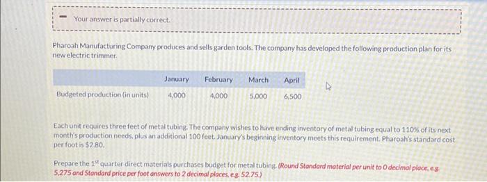 Just need help with the red boxes please Pharoah Manufacturing Company produces