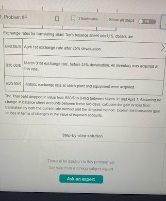 ON Problem Bangkok Instruments, Ltd. (A) Bangkok Instruments, Lid the Thaisubsidiary of