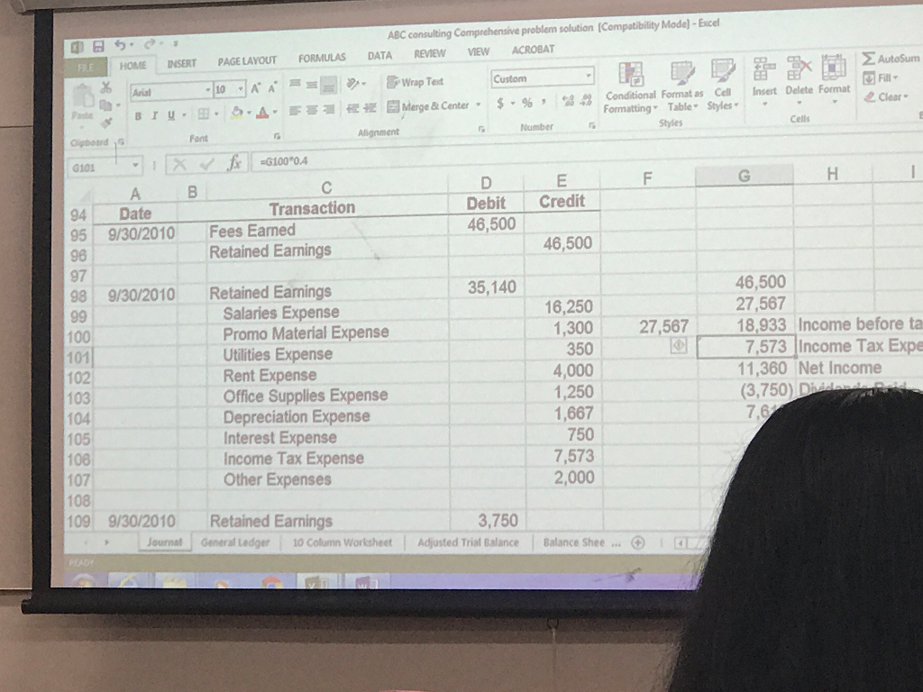 All below is Exactly how everything was given including the table. Follow
