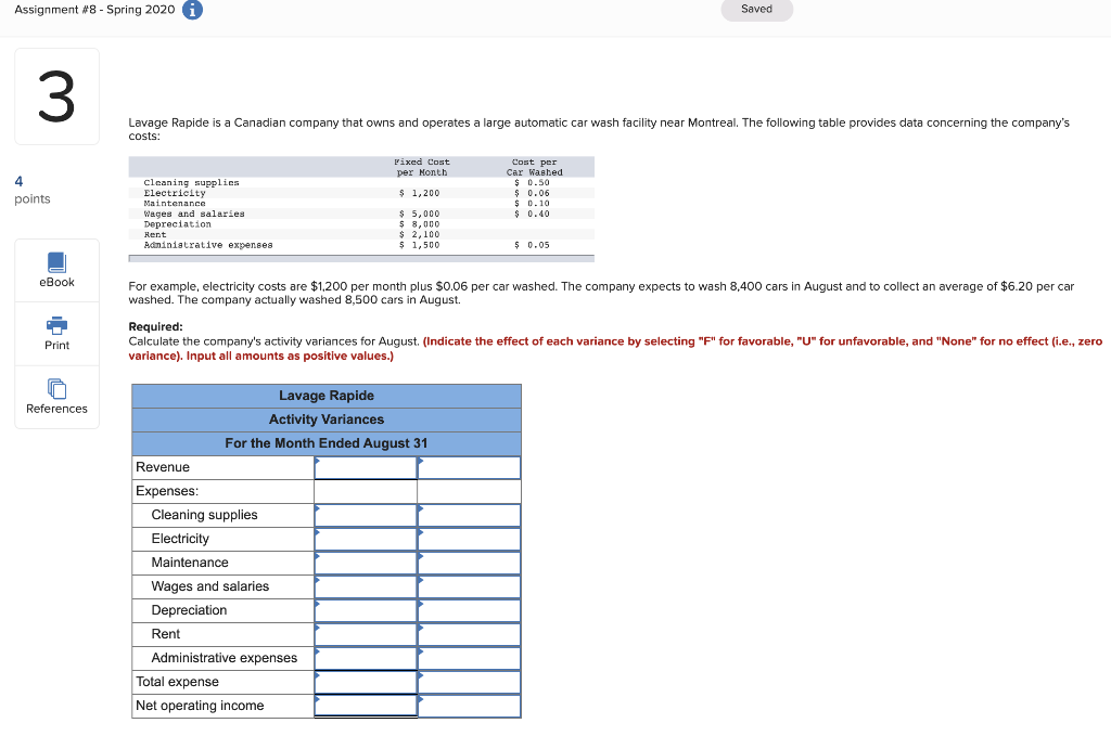 Assignment #8 - Spring 2020 i Saved Lavage Rapide is a