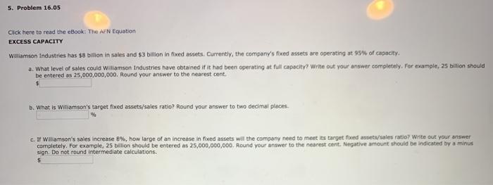  5. Problem 16.05 Click here to read the eBook: The Ar