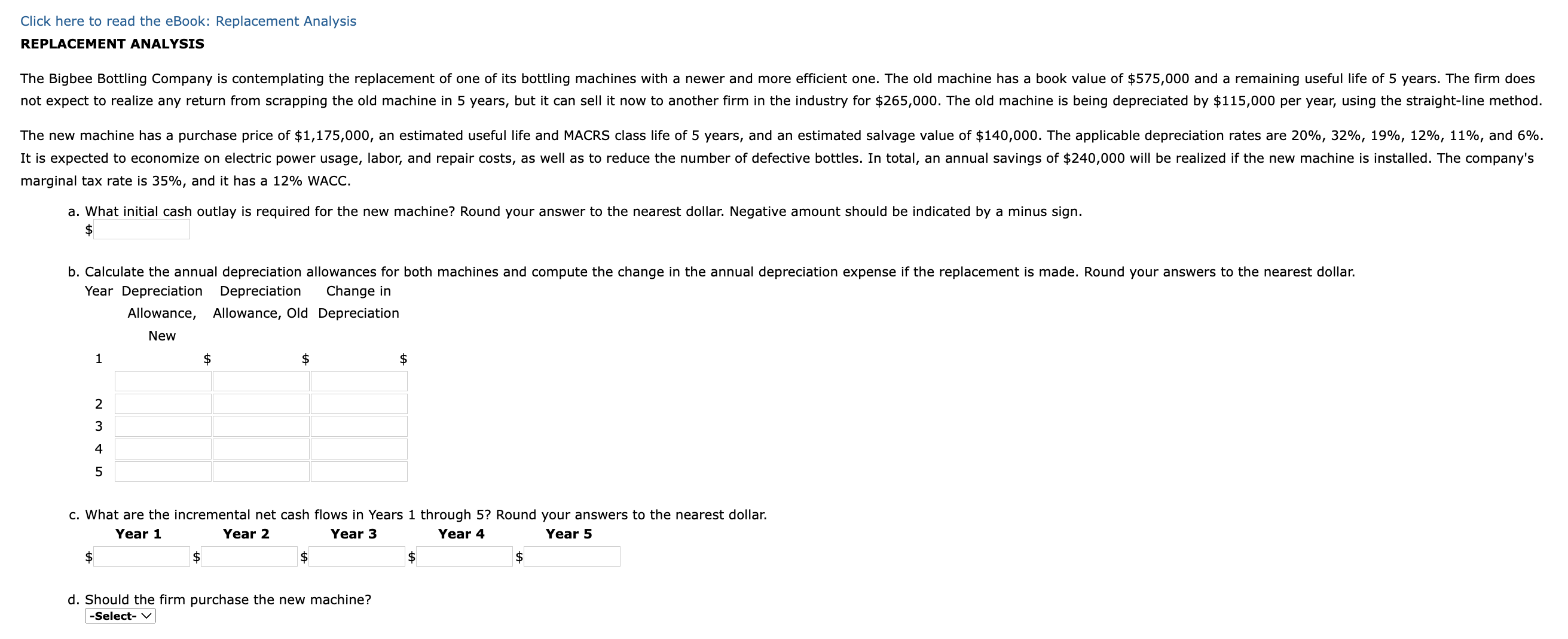  Click here to read the eBook: Replacement Analysis REPLACEMENT ANALYSIS marginal