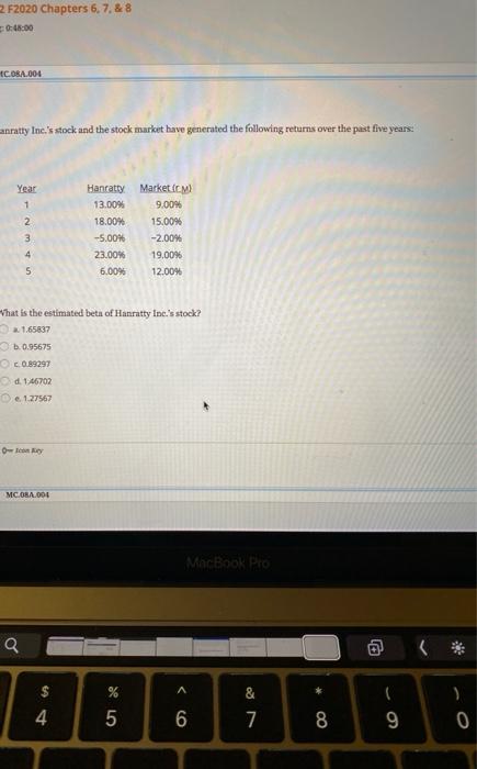 MC.06.036 Which of the following statements is CORRECT? a. The yield on