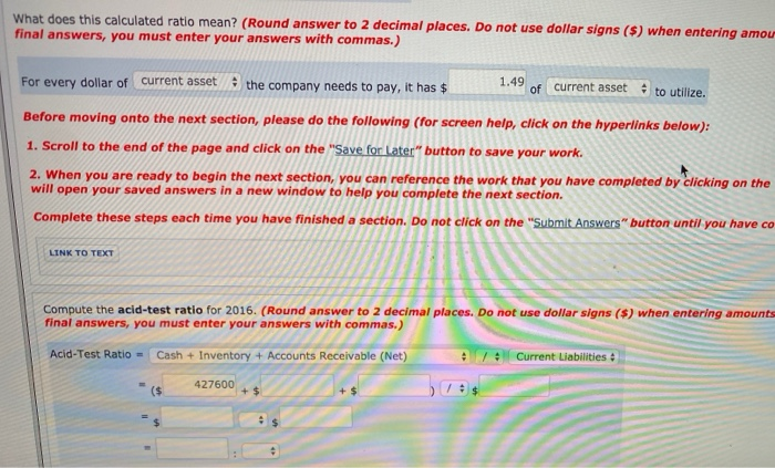December 31, 2016 and 2015 2016 2015 Net sales (all on account)