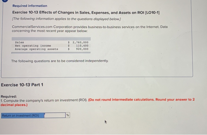Australia are given below: Sales Average operating assets Net operating income Property,
