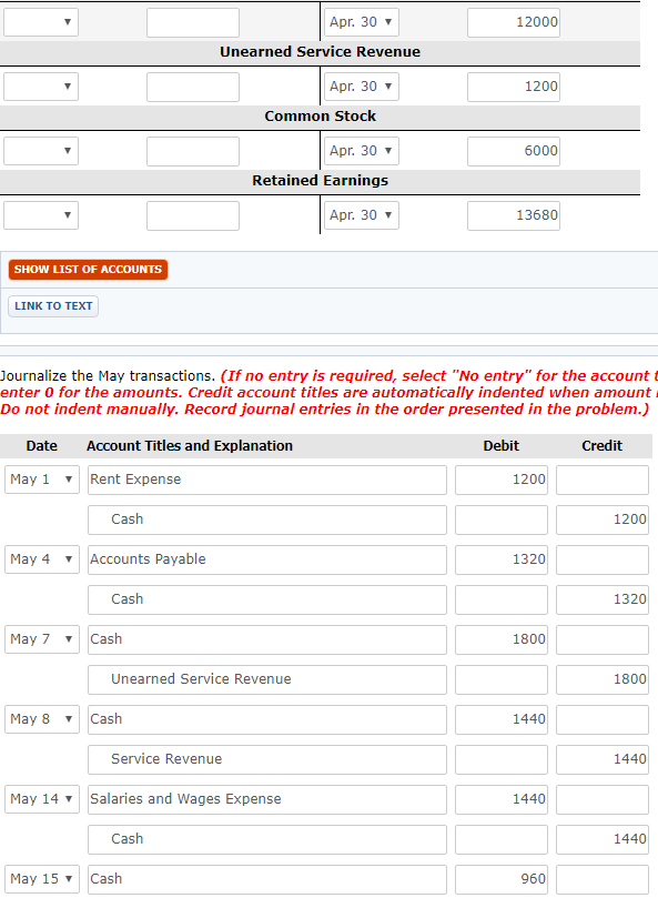 Kingbird, Inc.'s general ledger at April 30, 2017, included the following: Cash