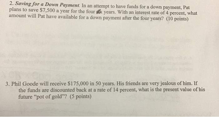  2. Saving for a Down Payment. In an attempt to have