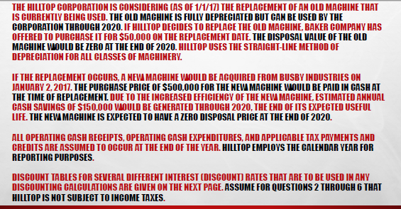 REQUIRED RATE OF RETURN OF 8% IS A. 4 YEARS. B. 3
