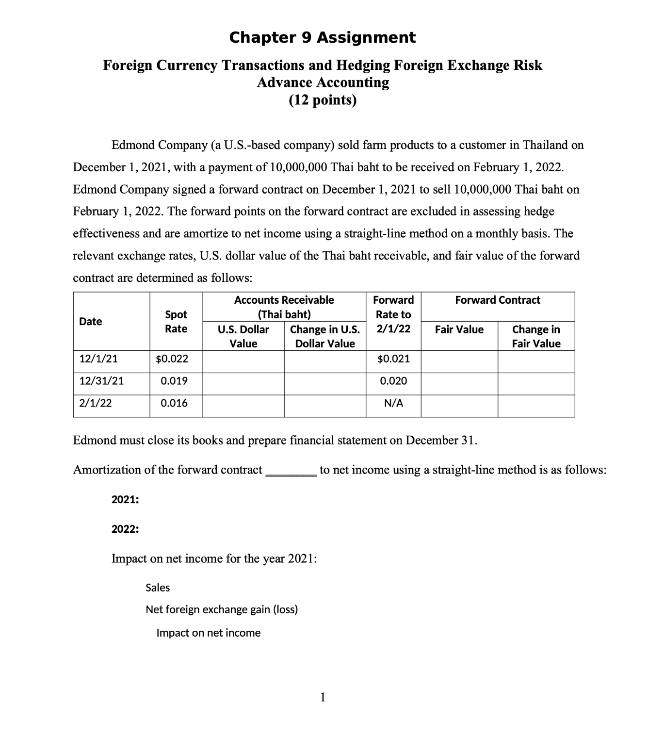  Please show work!!! Part b. Assuming that Edmond designates the forward