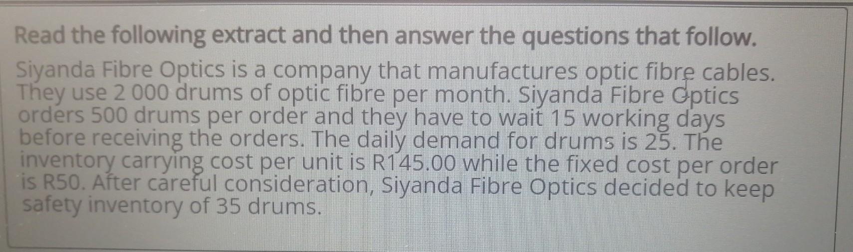 Old MathJax webview Read the following extract and then answer the questions
