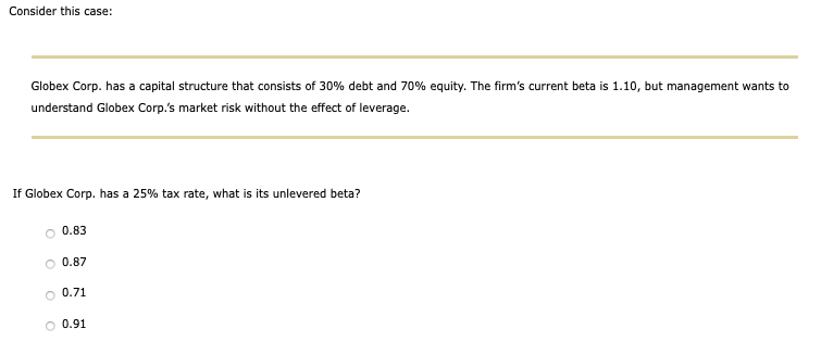Review this situation: Transworld Consortium Corp. is trying to identify its optimal