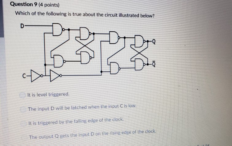 for a 4x1 multiplexer? 8 12 4 16 Question 5 (4 points)