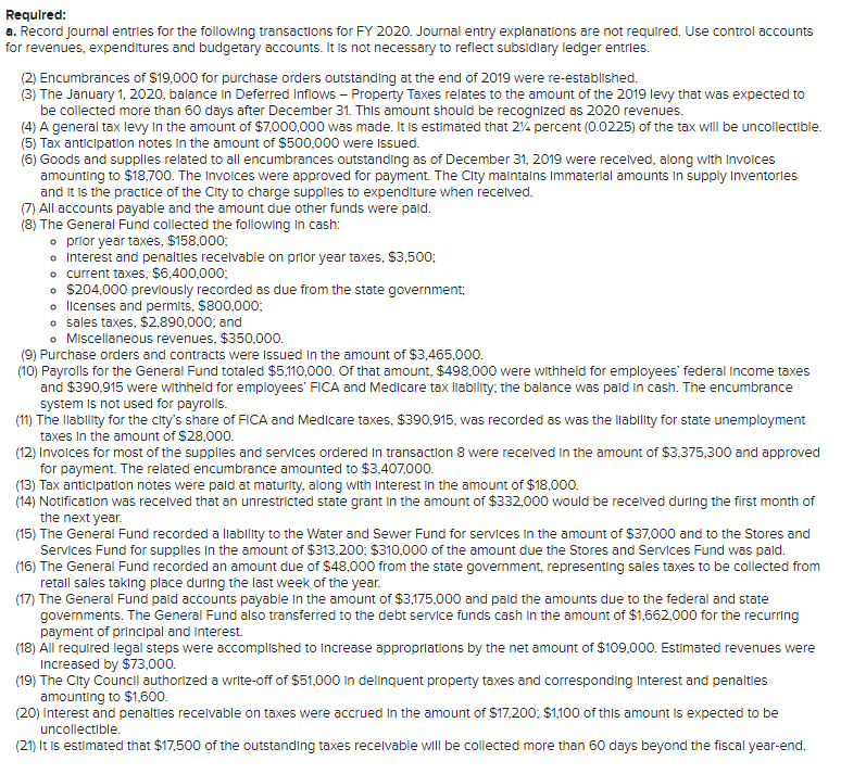 INFO IN CASE YOU NEED IT. Continuous Problem 04-01 The Balance Sheet