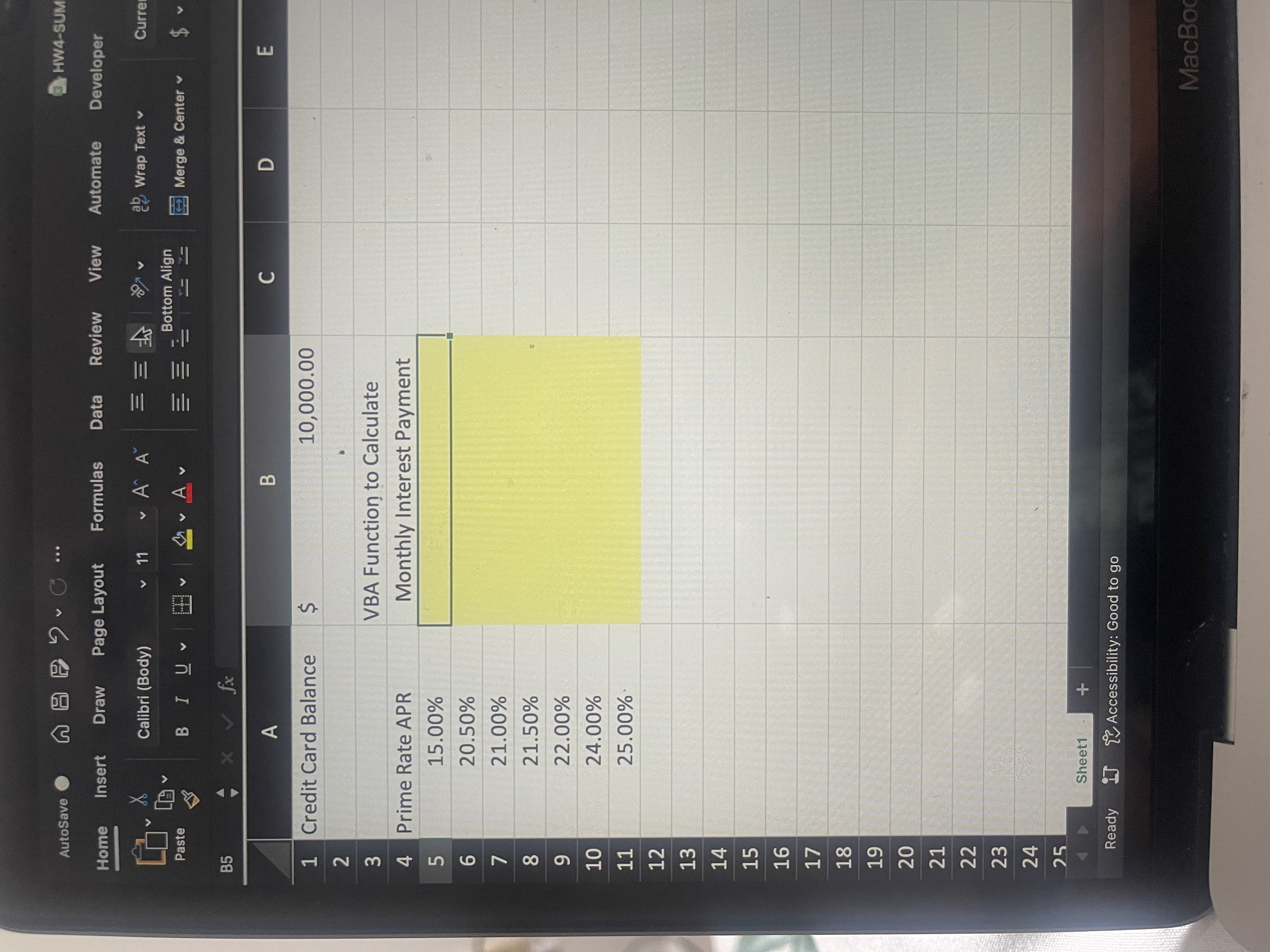  Homework for Module 4 Imagine that you borrowed $10,000 on a