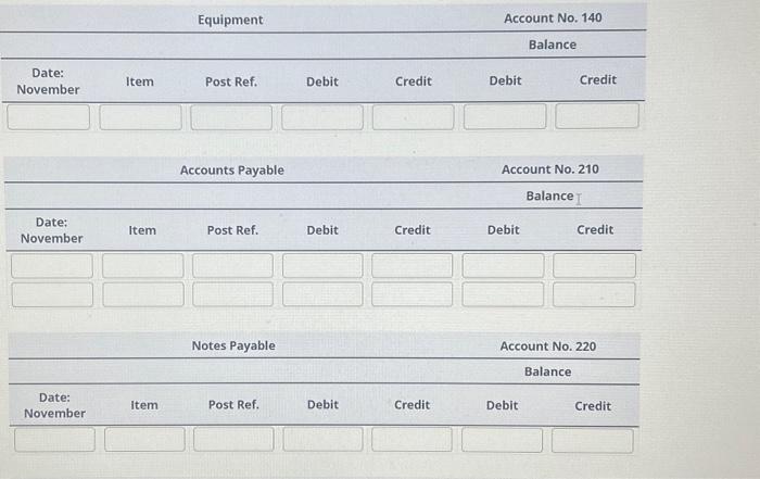 Cash } & \multicolumn{2}{|c|}{ Account No. 110} \\ \hline & & &