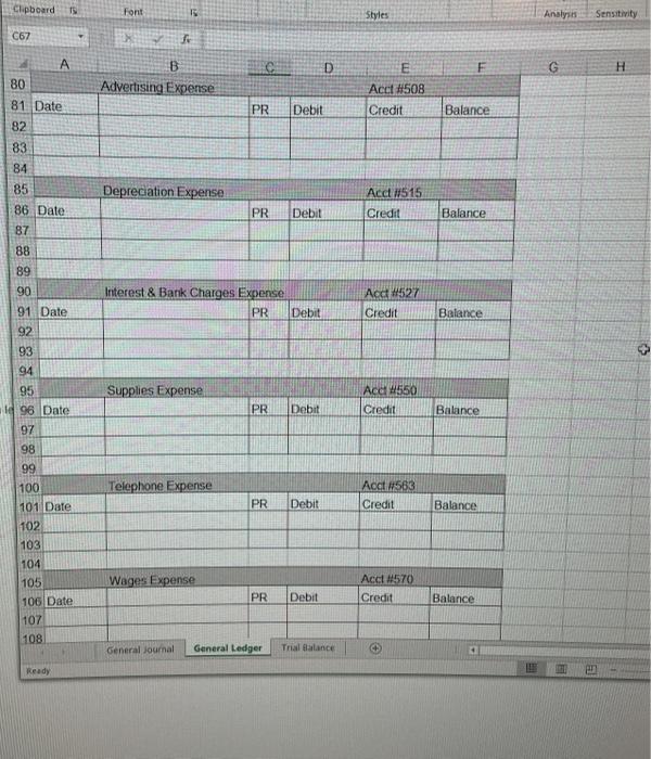 company name. Note that the capital and drawings accounts will now be