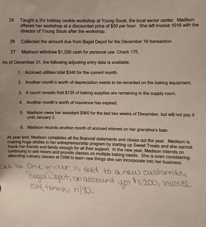  24 Taught a 2hr holiday cookie workshop at Young Souls, the