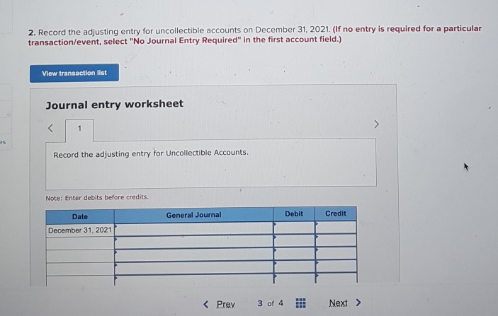 2021, before any adjustment Accounts Receivable - $68,000: Allowance for Uncollectible Accounts