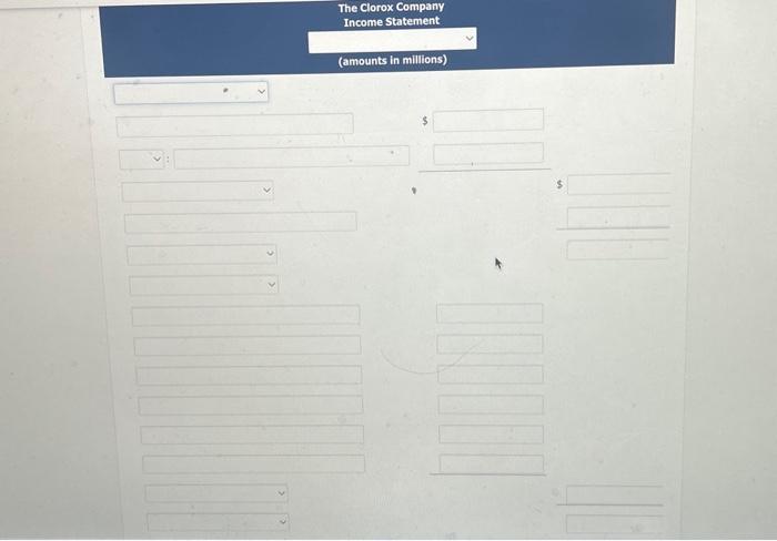 data (dollars in millions). Assume a tax rate of 34% (a) Prepare