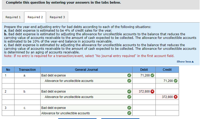 part 2B and 2c. and show how you got the answers please