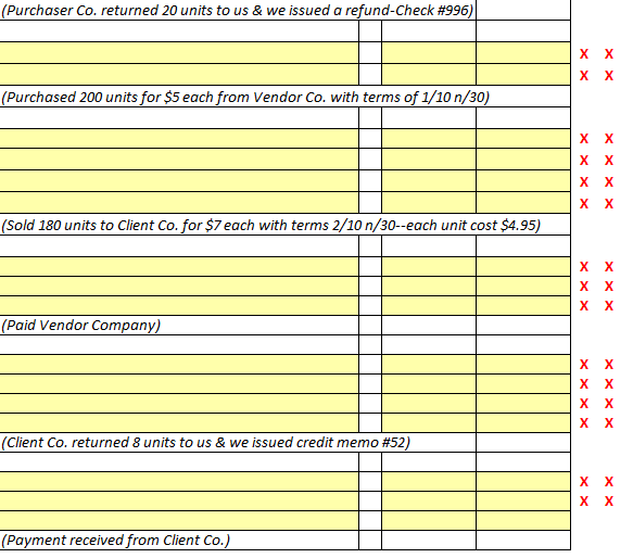 method. To get full points, sales needs to be in the following