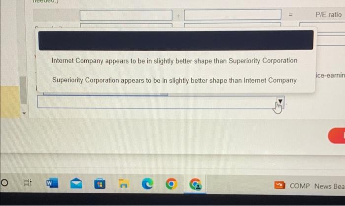 amounts to calculate the quick (acid-test) ratios. (Round the ratios to two)