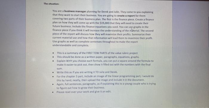 please use graphs and equation WITH NUMBERSdue tonight pls help and please