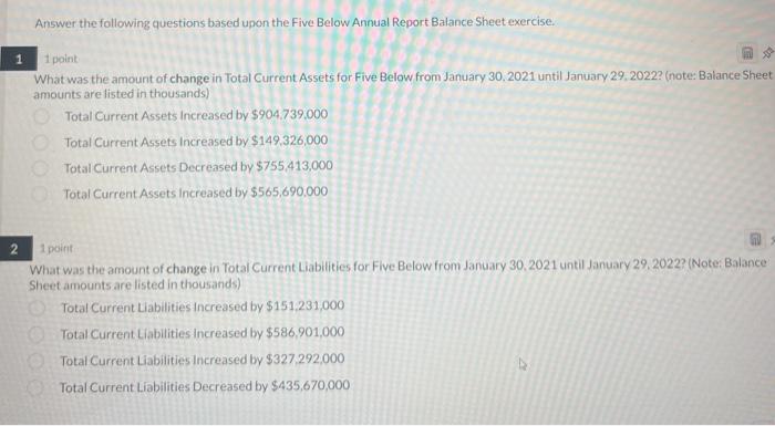 1 Answer the following questions based upon the Five Below Annual Report