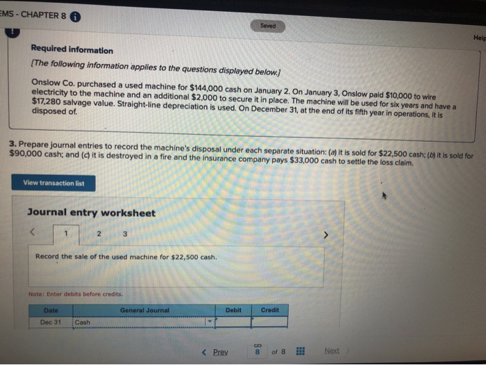  MS - CHAPTER 8 0 Required information The following information applies