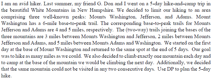 I am an avid hiker. Last summer, my friend G. Don and