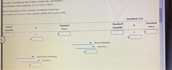 materials, and it will take 3.60 units of material per pair of
