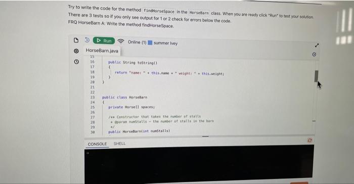 are 3 tests so if you only see output for 1 or