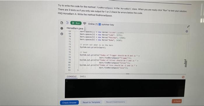 so if yeu orly see ounpu for 1 or 2 check for
