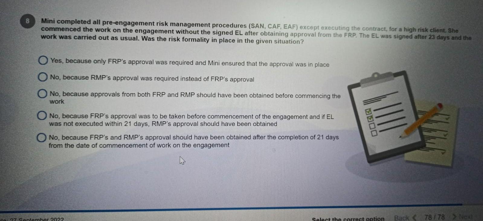 be signed-off by a senior personnel (manager and above) What are the