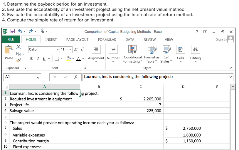 *** BEFORE GETTING STARTED....ANSWERS MUST INCLUDE THE FORMULAS*** THANK YOU!! 1. Determine