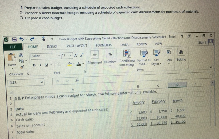  Show the excel Formula to solve and get the answer. 1.
