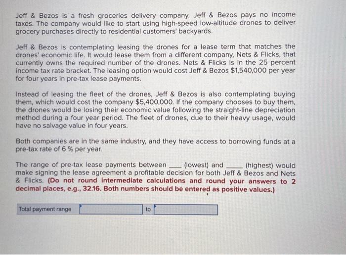 If correct will give a thumbs up . Jeff \& Bezos is