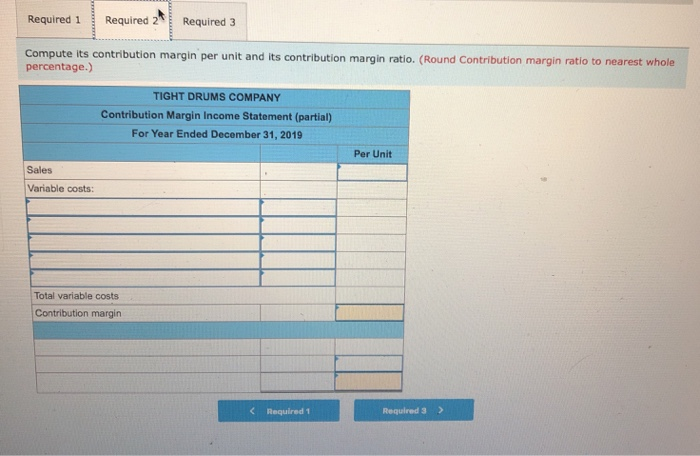 drum sets manufactured by Tight Drums Company for the year ended December