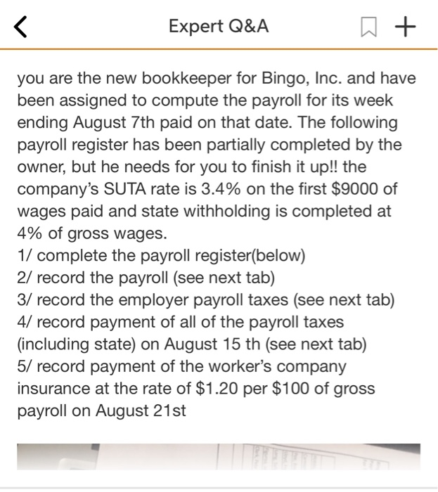 please help me to do journal entries Expert Q&A you are the