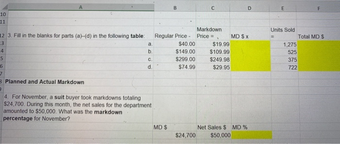  A B D E F 10 11 a 12 3. Fill