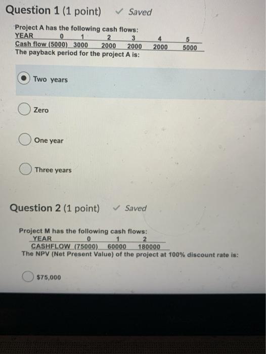 need help with 1, and 2 please. work requested Question 1 (1